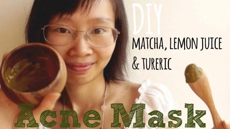 Video Tutorial: DIY Green Tea Matcha Lemon Juice & Turmeric Acne Mask