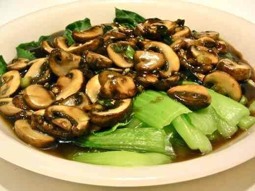 Bok choy with Shiitake mushrooms