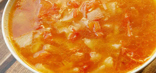 Garlic Potato and Tomato Soup