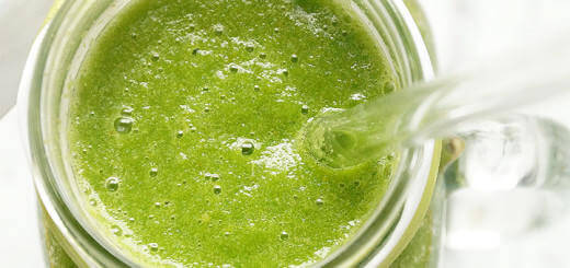 A jar of Green Smoothie the Fourth
